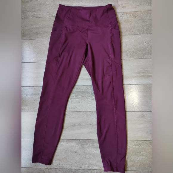 90 Degree maroon legging pockets size small - Picture 2 of 6